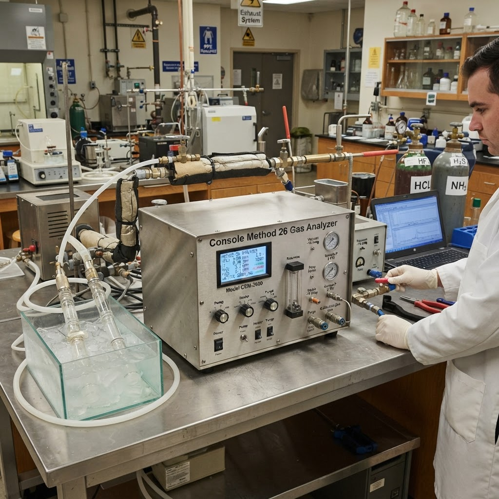 Console Method 26 (HCL HF NH3 H2S)